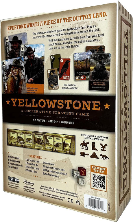 Buffalo Games - Yellowstone – Family Board Game Inspired by The Hit Yellowstone TV Series