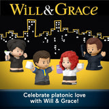 Little People Collector Will and Grace TV Series Special Edition Set for Adults & Fans, 4 Figures