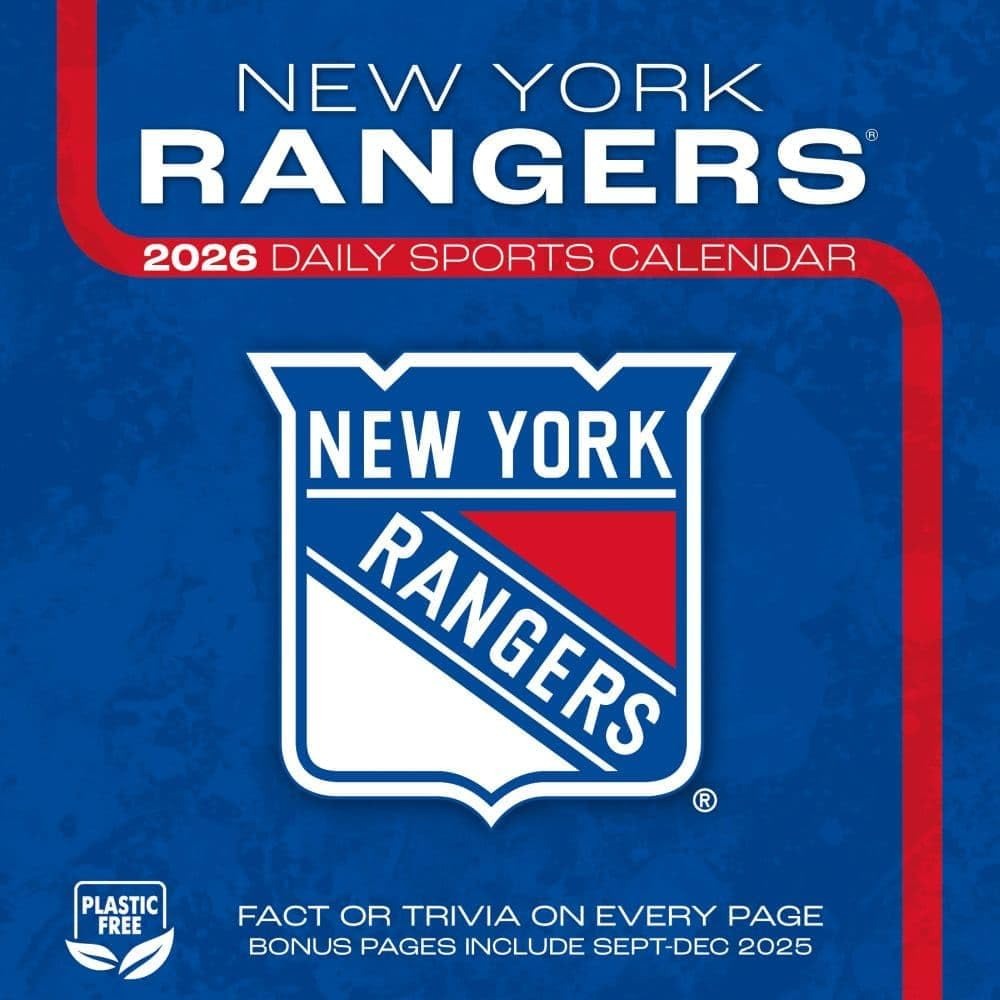 New York Rangers 2026 Box Calendar