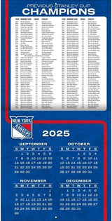 New York Rangers 2026 12X12 Team Wall Calendar