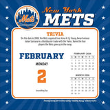 MLB New York Mets 2026 Desk Calendar