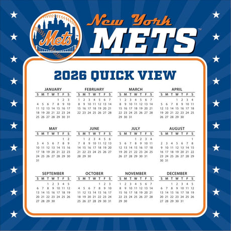 MLB New York Mets 2026 Desk Calendar