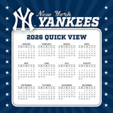 MLB New York Yankees 2026 Desk Calendar