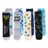 Hanukkah Themed Women's Socks - 4 Pairs.