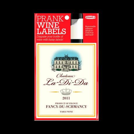Prank-O Chateau La-Di-Da Wine Label - Prank Fake Wine Bottle Label 
