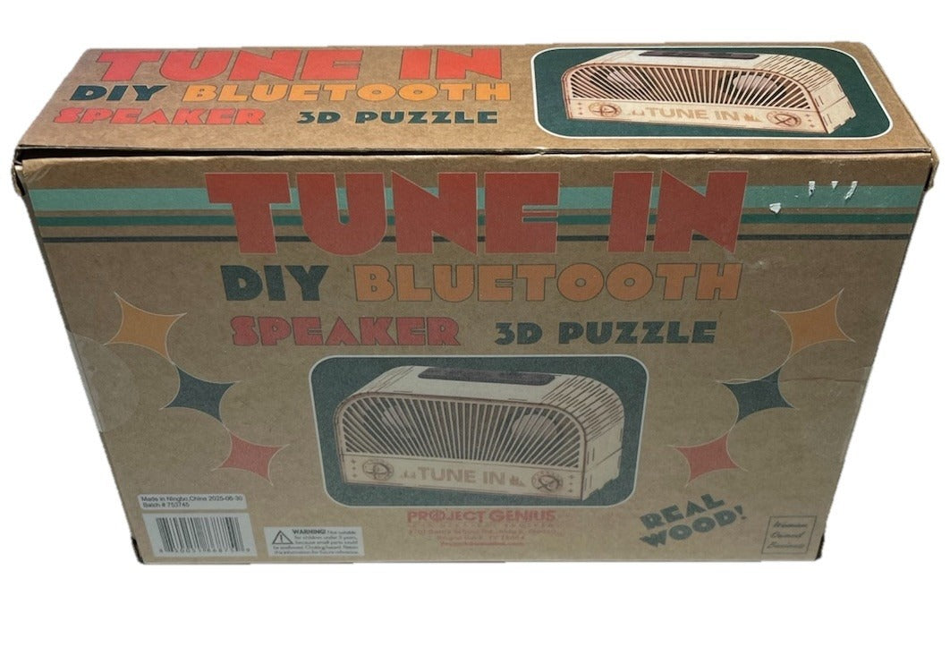 Tune in DIY Bluetooth Speaker Kit Real Wood 3D Puzzle