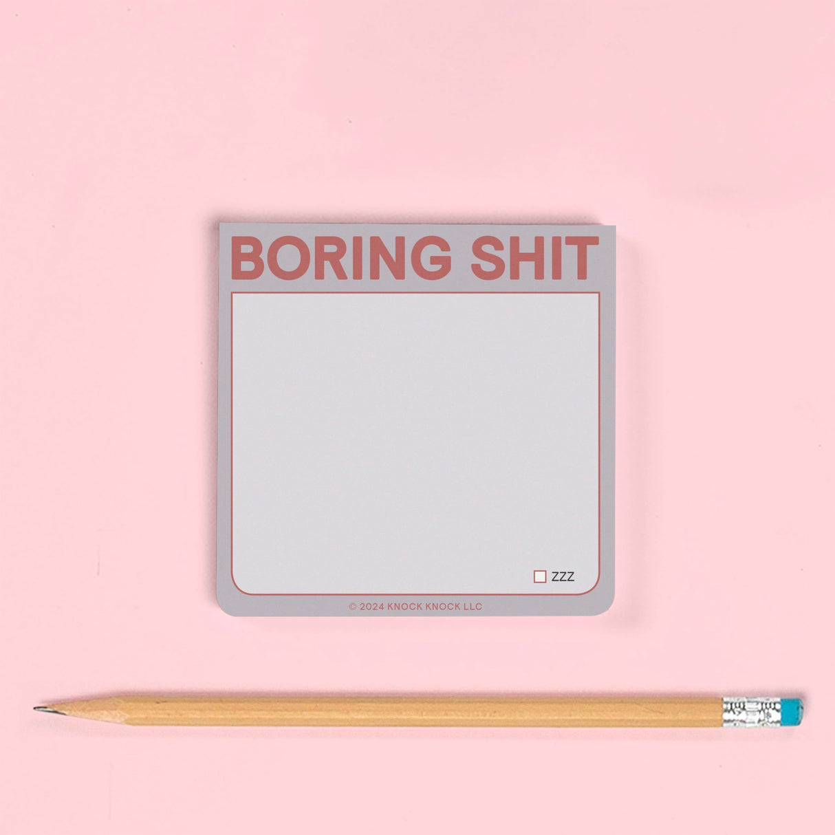 Knock Knock Boring S**t Sticky Note Pad.