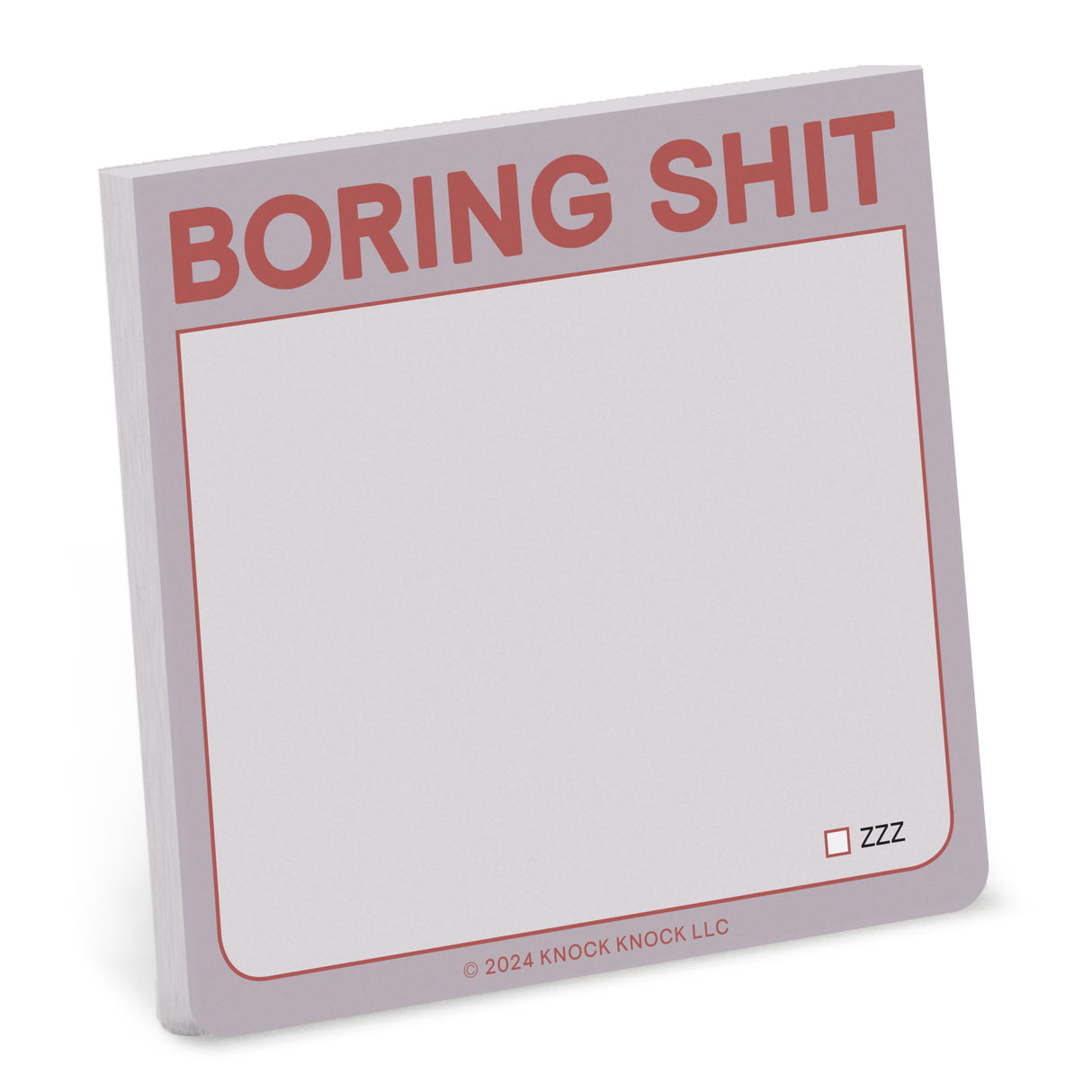 Knock Knock Boring S**t Sticky Note Pad.