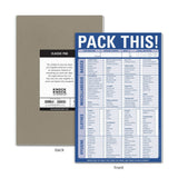 Knock Knock Pack This! Pad Packing List Notepad, 6 x 9-inches 