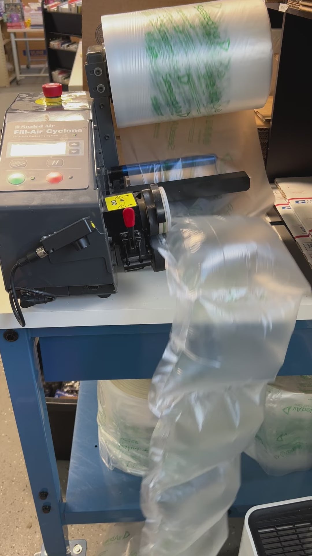 Sealed Air Fill-Air Cyclone Inflatable Packaging System - (used, very good condition)