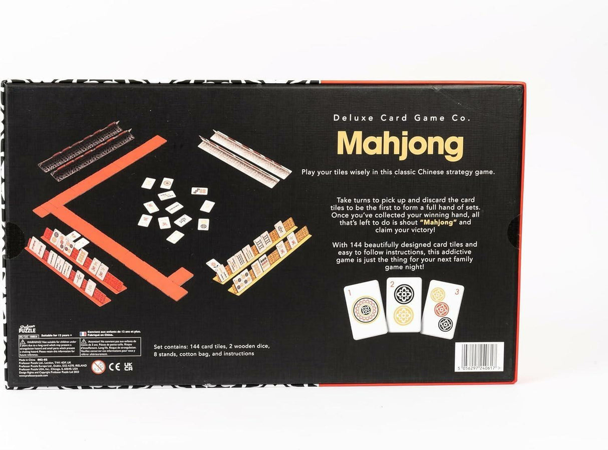 MAHJONG Deluxe Card Game Co Chinese Strategy 144 Card Tiles