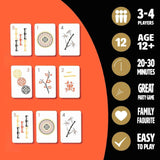 MAHJONG Deluxe Card Game Co Chinese Strategy 144 Card Tiles
