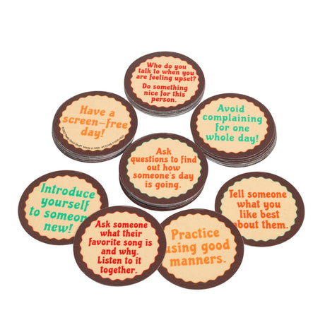 Really Good Stuff - Classroom Social Interaction Chips – Set of 40.