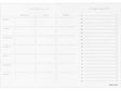 russell+hazel Meal Planner Pad, White with Gilded Edges.