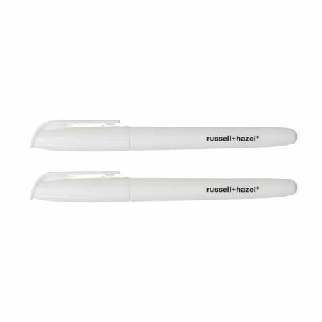 Russell+Hazel White Wet Erase Markers, 5.5” Long, 2 Count (38336)